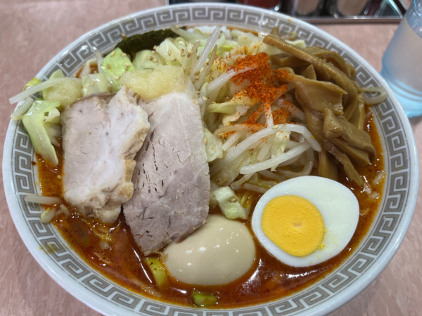 「中華そば(小)780円担々麺60円野菜120円 味玉100円」@所沢大勝軒の写真
