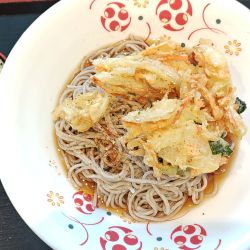 冷やしかき揚げそば