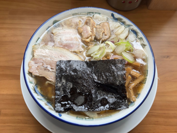 「中華そば 小盛（油ぽく・身入り）」@ケンちゃんラーメン 古河店の写真