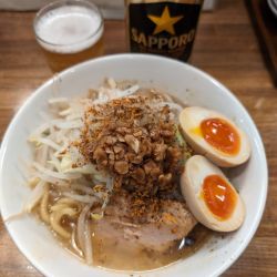 太麺濃厚味噌Ｇ 味玉 ＋ 中瓶