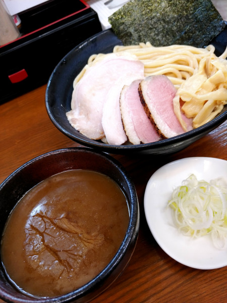 「濃厚つけ麺・鴨チャーシュー増し＆和え玉(煮干)」@麺家 本倉の写真