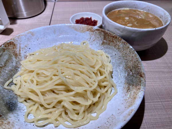 「エビ辛味つけ麺　1100円」@つけ麺 素家の写真