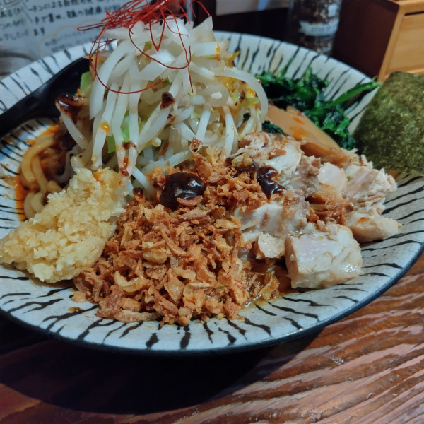 「たまご麺850円　きざみチャーシュー100円」@麺屋 龍神の写真