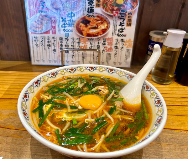 「ニラそば(900¥)」@拉麺 桜木屋 秋田店の写真