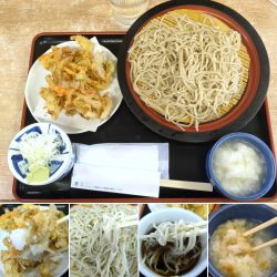もりそば＋かき揚げ＋大根おろし＝800円