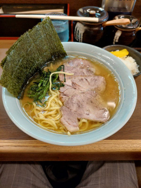 「ラーメン中＋チャーシュー、のり＋ライス」@寿々㐂家の写真