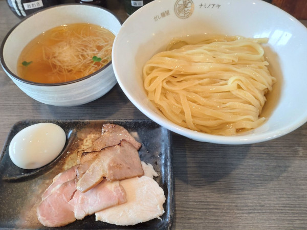 「特製だしつけ麺塩　大盛」@だし麺屋 波ノあやの写真