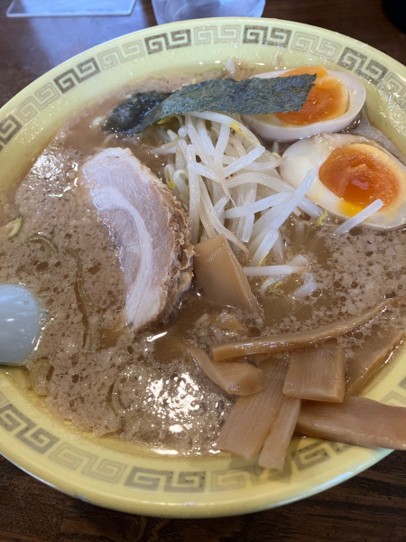 「味玉 中華 ニンニク別盛り」@江川亭 調布店の写真