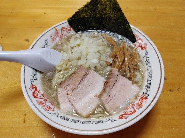 「背脂煮干中華　和え玉　800+200円」@福島屋の写真