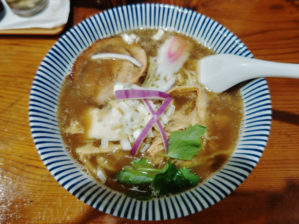 「濃厚！煮干しラーメン(中太麺)」@麺屋 芽ぶきの写真