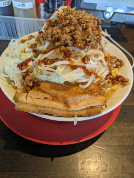「極みそらーめん(ラーメンWalker半額クーポン)➕麺100」@麺と飯 トンじろの写真