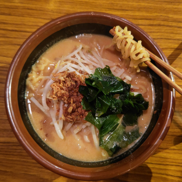 「北海道味噌らーめん大盛り（960円）」@蔵出し味噌 麺場 彰膳の写真