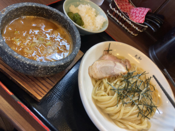 「丸和つけ麺1000円+ランチご飯100円」@つけ麺 丸和 春田本店の写真