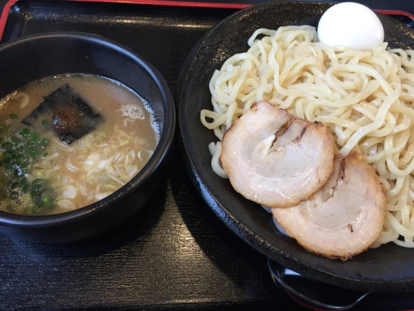 「魚介豚骨つけ麺＋味付け半熟たまご：800＋100円」@裏きせき 国分寺本店の写真