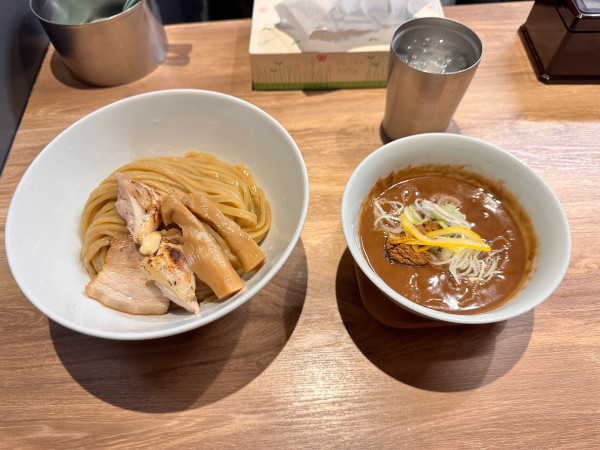 「つけ麺」@自家製麺 つきよみ 上新庄店の写真