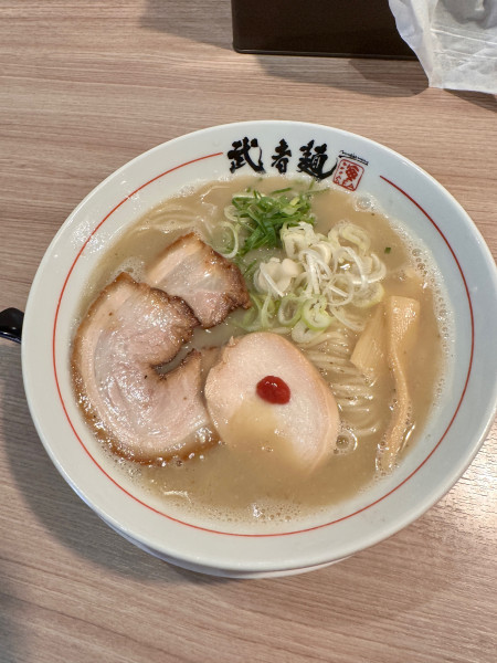 「鶏塩そば　こってり」@三麺流 武者麺 江坂店の写真