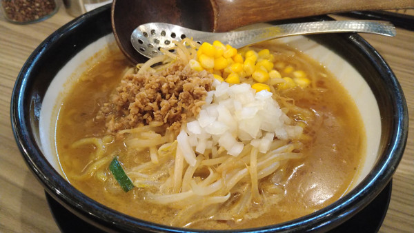 「味噌ラーメン、大盛り」@らあめん花月嵐 朝霞駅前店の写真