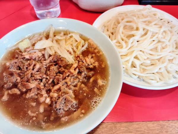 「チャシューやさいつけそば（中盛）」@丸長 目白店の写真