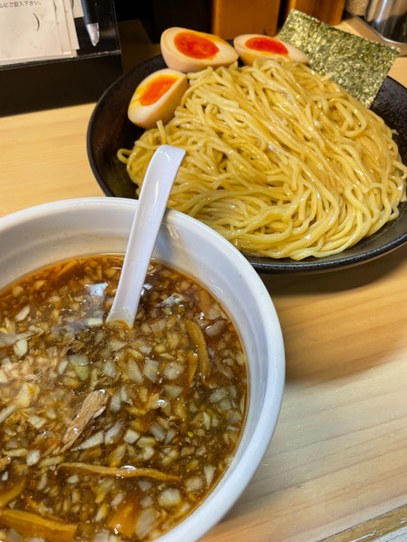 「つけ麺大盛」@元祖敏々亭 びんびん 西八王子店の写真