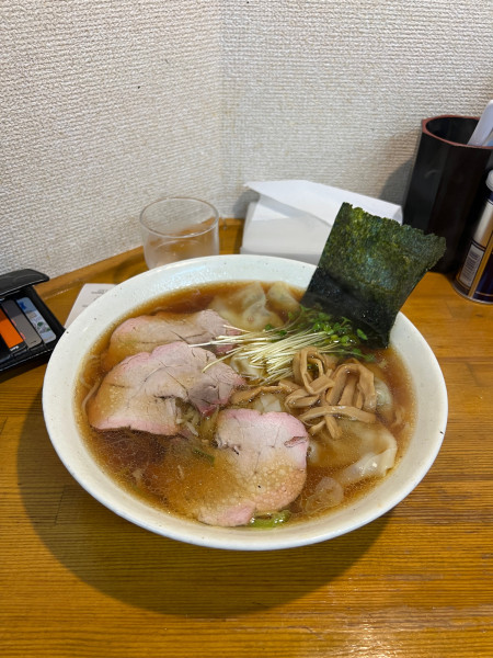 「国産地鶏ワンタン麺」@白河ラーメン やまだの写真