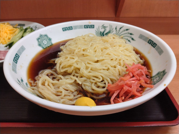 「黒酢しょうゆ冷やし麺」@日高屋 蒲田南口店の写真