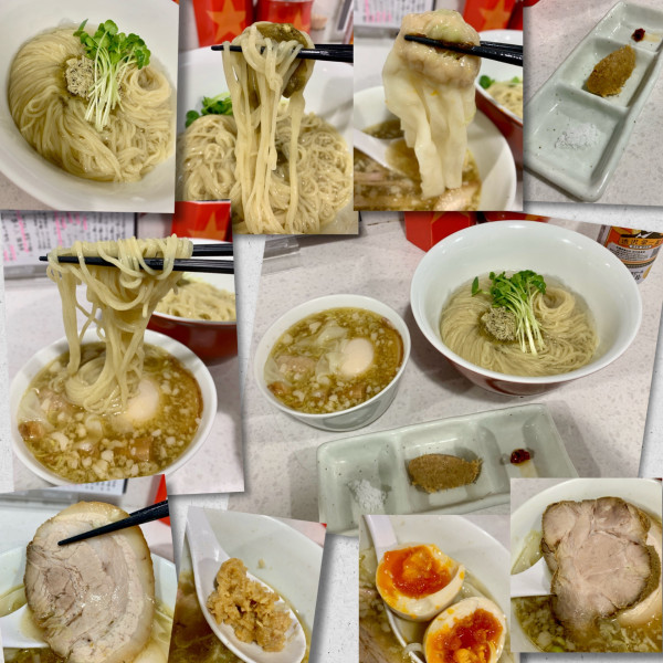 「【限定】自家製XO醬昆布水の旨味つけ麺（塩)＋ﾋﾞｰﾙ」@ラーメン星印の写真