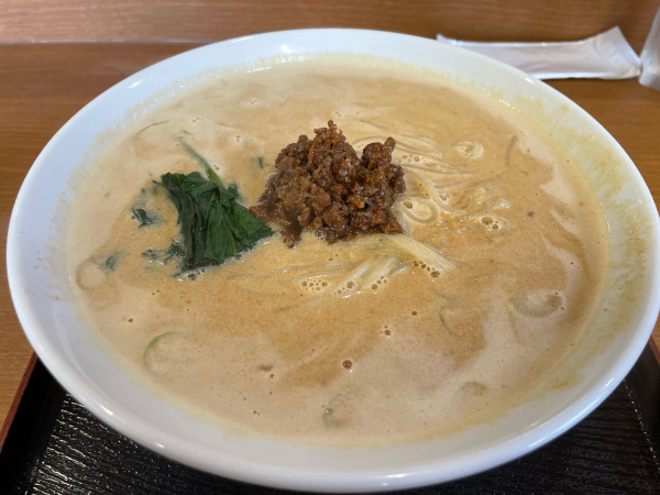 「担々麺（小ライス付き）激辛」@厨房朱雀の写真