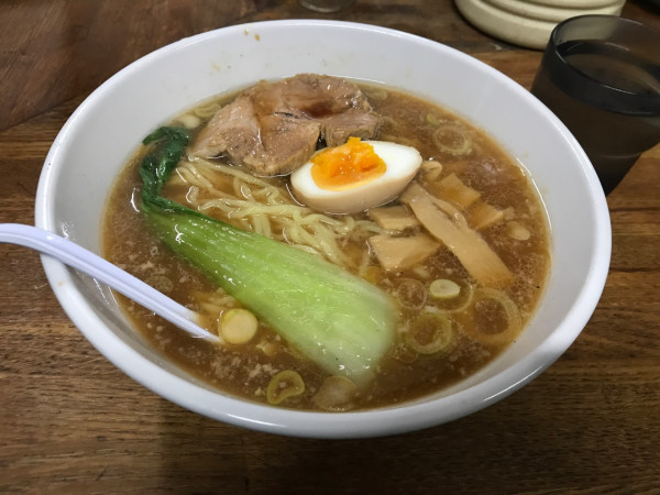 「天狗ラーメン焼肉丼セット」@天狗 北越らーめんの写真