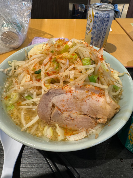 「ラーメン野菜マシ油マシ」@旨い安い腹いっぱい 幕張店の写真