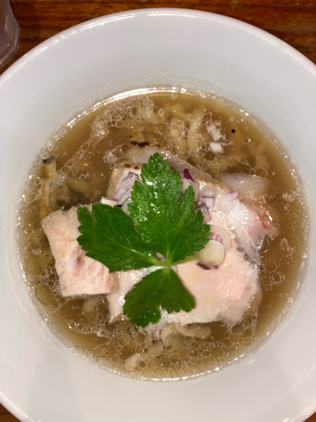 「金目鯛と浅利そば」@中華そば 先崎の写真