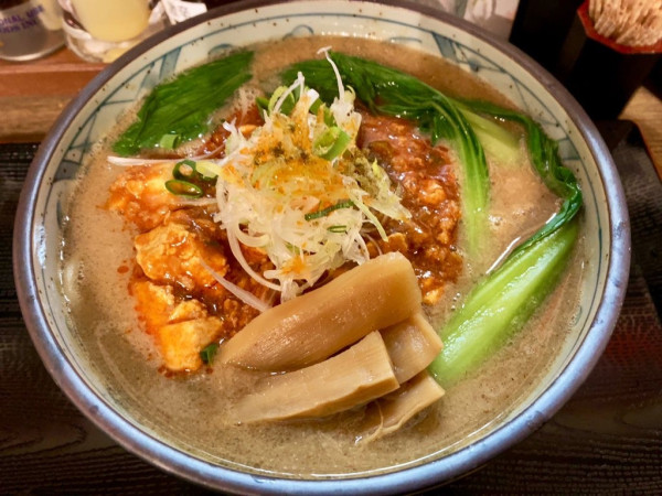 「シビカラ麻婆麺(並盛200g) 1100円」@つけそば九六 龍ケ崎店の写真
