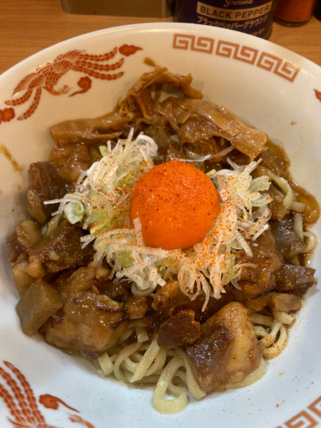 「どて焼きまぜそば¥1,100」@RAMEN ガモウスマイルの写真