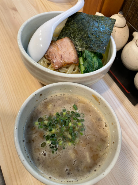 「濃厚つけ麺＋缶ハイボール」@らーめん鶏の一の写真