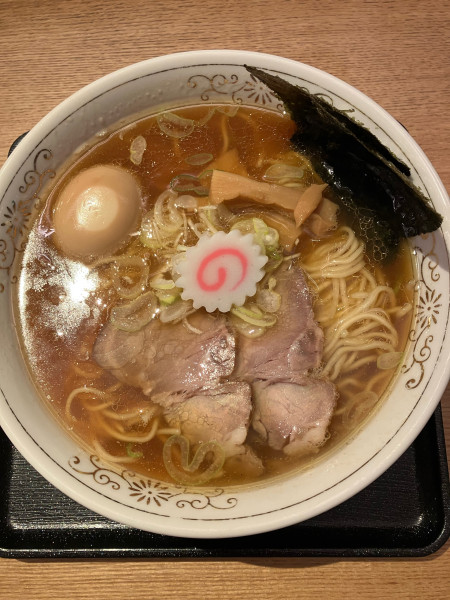 「味玉中華そば　大盛」@中華そば 勝本の写真