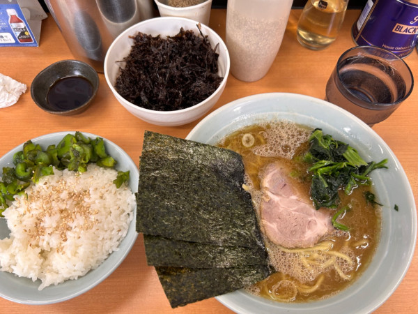 「ラーメン　TP岩のり」@横浜らーめん 武蔵家 綾瀬店の写真