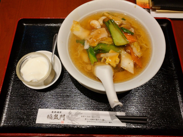 「海鮮入りつゆそば（935円）」@香港酒家 福盈門 川崎日航ホテル店の写真