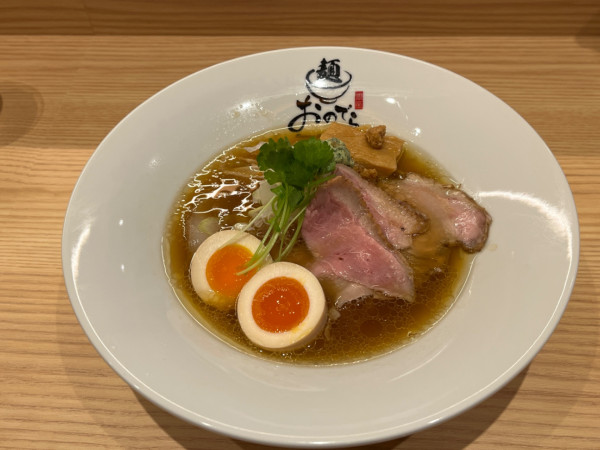 「特製醤油」@麺 銀座おのでら 本店の写真