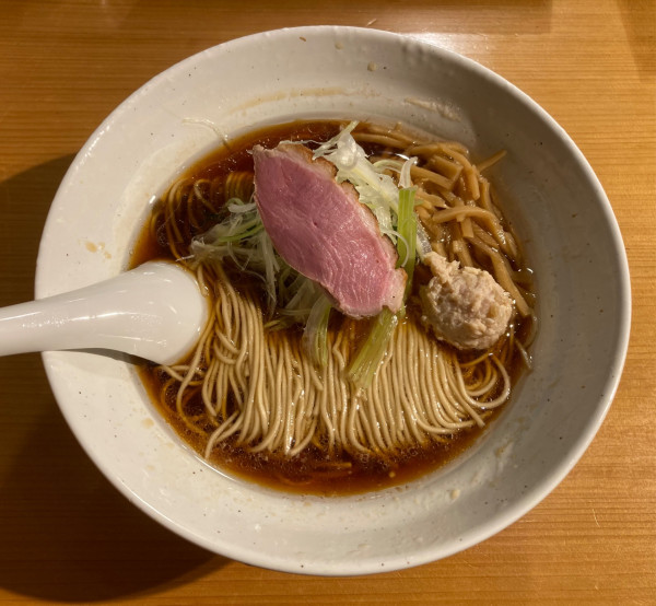 「京鴨だしらぁ麺(醤油) 1000円」@らぁ麺 吉井 勝どき店の写真