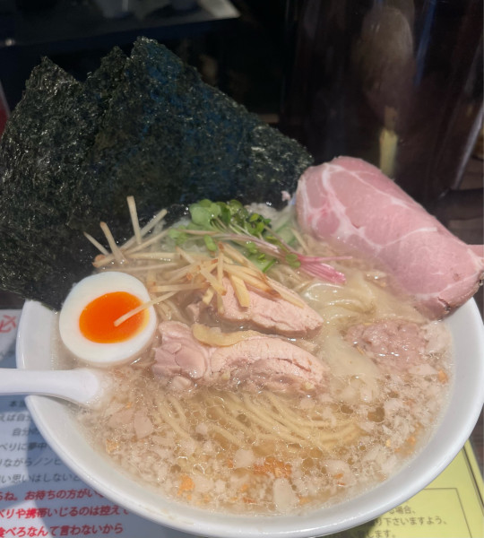 「特製コッテリ塩生姜らー麺大盛」@塩生姜らー麺専門店MANNISHの写真