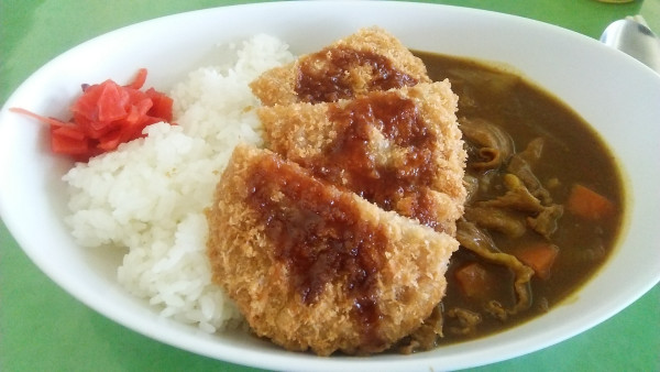 「日替りカレー カツカレーライス 650円」@文京区役所 職員食堂の写真