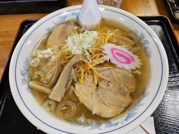 「ねぎチャーシューメン」@手打ラーメン 竹ノ屋の写真