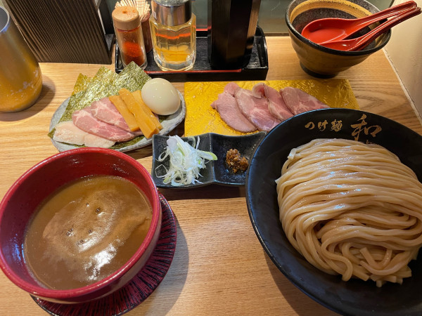 「特製つけ麺（中＋豚チャーシュー）」@つけ麺 和の写真