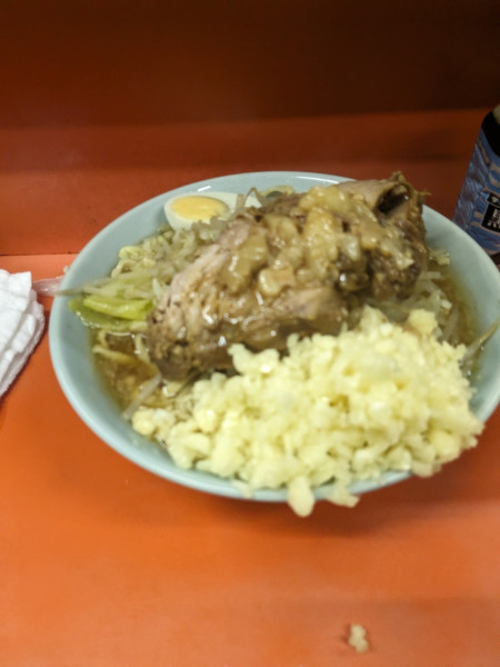 「ラーメン少ニンニク多めアブラ」@ラーメン富士丸 神谷本店の写真