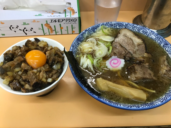 「Akkeyラーメン＋チャーシュー丼」@NEW Akkeyラーメンの写真
