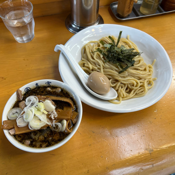 「味玉チャーシュー支那竹つけそば」@中華そば 喜富の写真