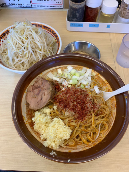 「辛い汁なし」@麺屋 顎で喰らえの写真