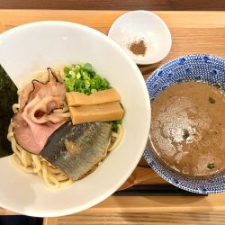 鰊つけ麺＋セット（唐揚げネギポン酢3個＋ごはん）
