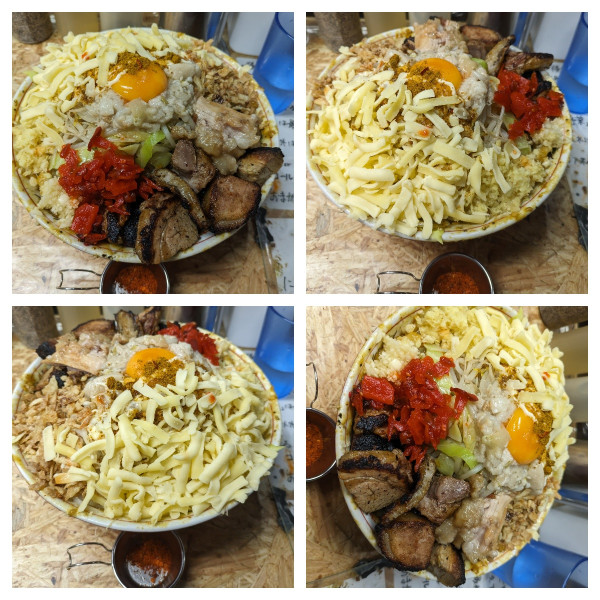 「【限定】インド汁無し➕チーズ➕大盛り」@自家製麺 まさき（非乳化） 2号店の写真