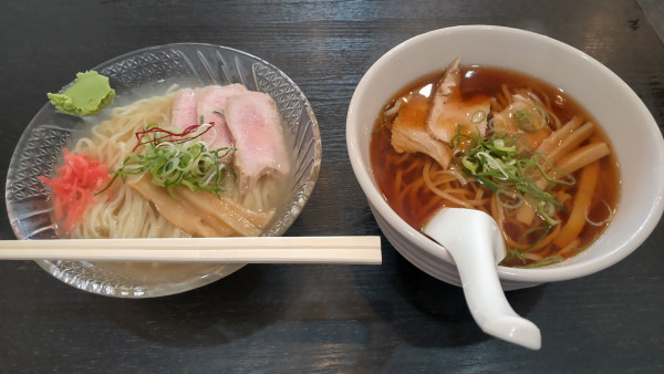「しょうゆラーメン（温）ほか１品」@森下そば店の写真