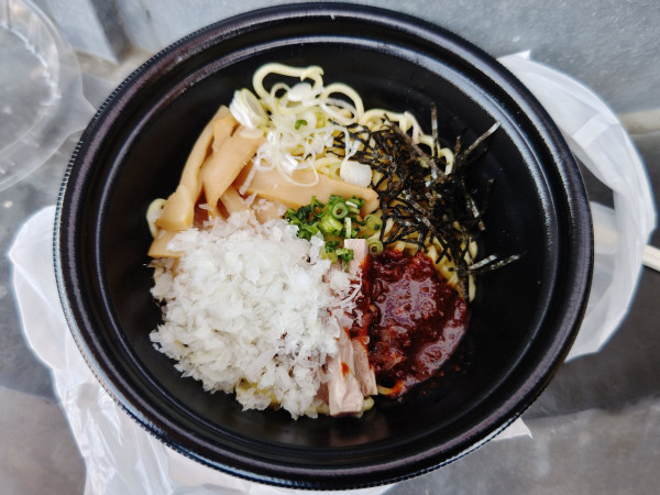 「辛味噌油そば」@東京油組総本店 ベルーナドーム組の写真